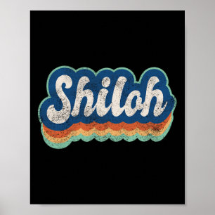 Shiloh First Name Boy Vintage Style 70s 80s Person Poster