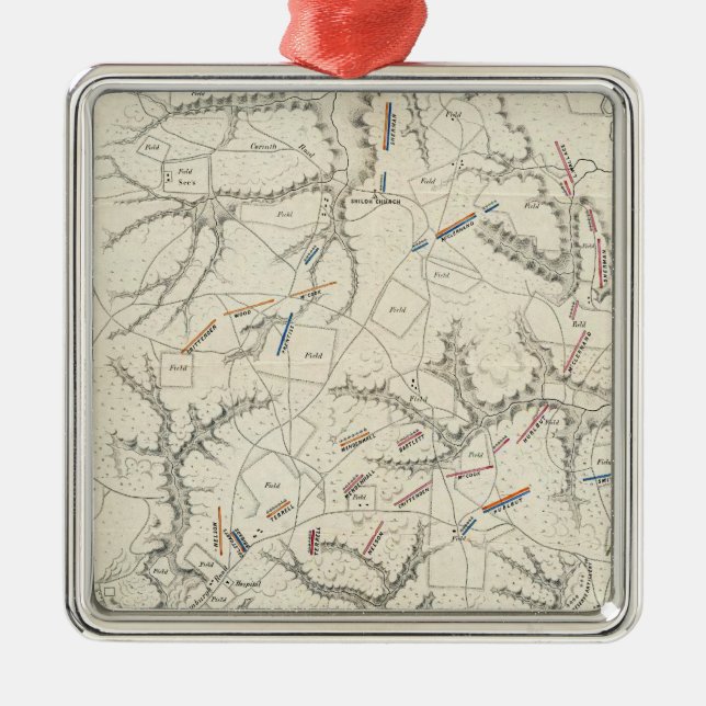 Shiloh, Tennesse Metal Ornament (Front)