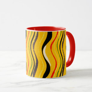 Shima-Shima, colorful pattern, Mug
