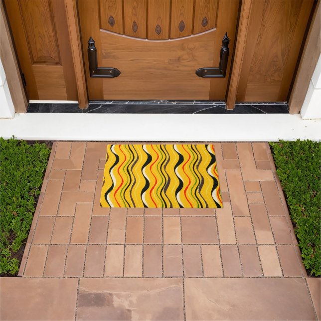 Shima-Shima, colourful pattern, Doormat (Outdoor)