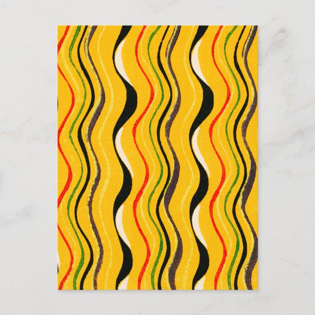 Shima-Shima, Japanese Pattern, Postcard (Front)