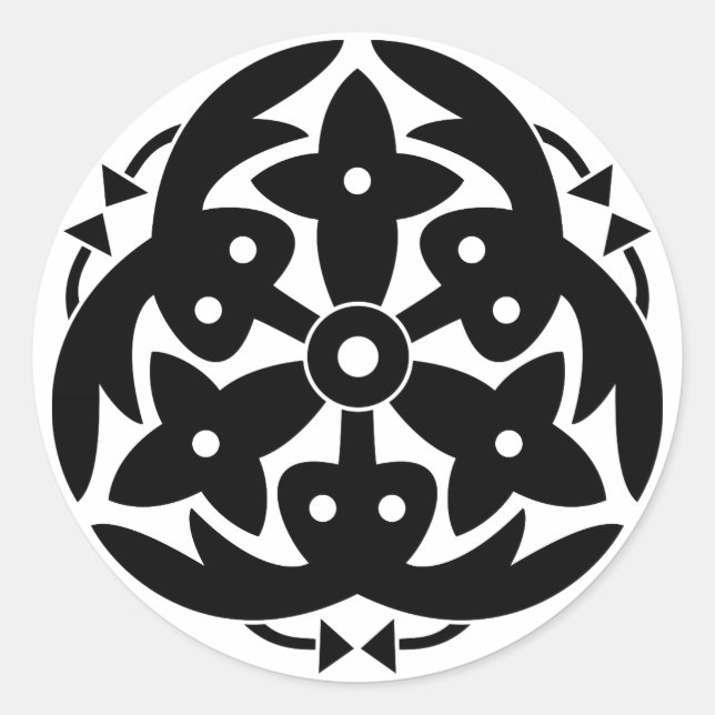 Shimabara Forsythia Classic Round Sticker (Front)