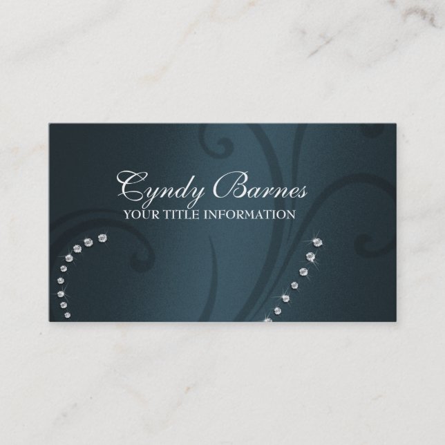 Shimmer and Crystals Business Card (Front)