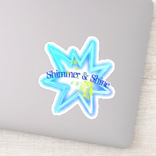 Shimmer and Shine Neon Star and Green Paint Splash