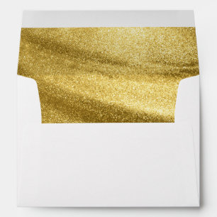Shimmer Faux Gold Parties scintillant Enveloppe d'