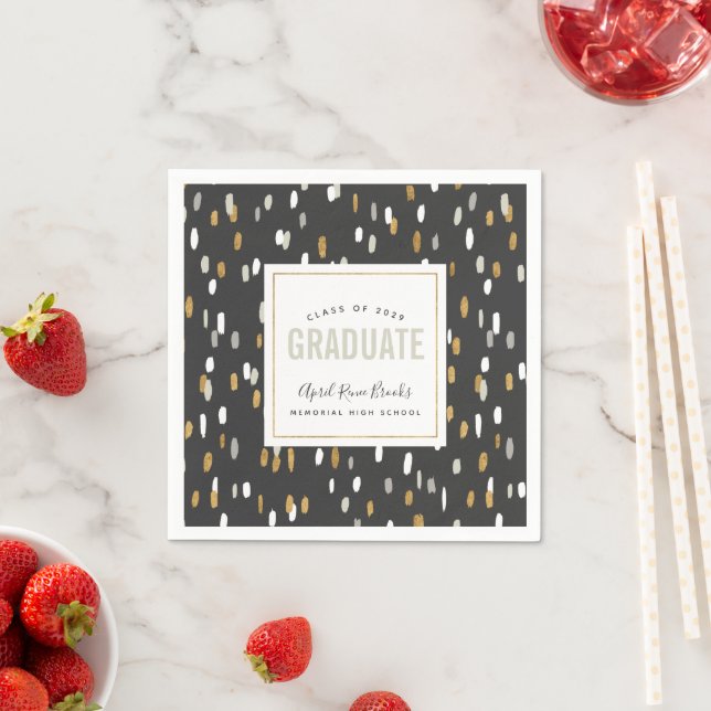 Shimmer Personalized Graduation Napkin (Insitu)