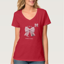 Shimmer Pink Lace Nurse Bow