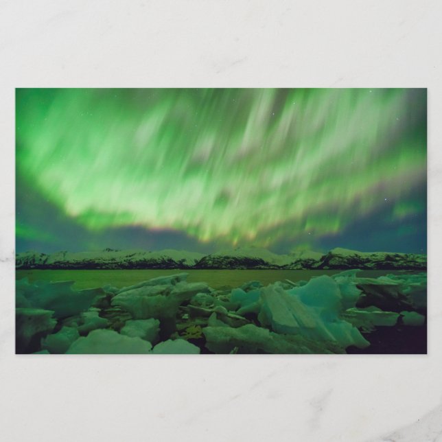 Shimmering Aurora Stationery (Front)