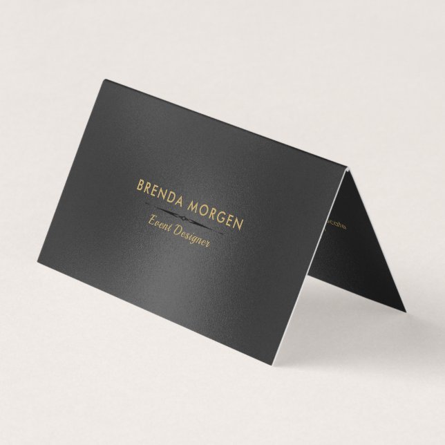 Shimmering Black Modern Background  Business Card (Front)