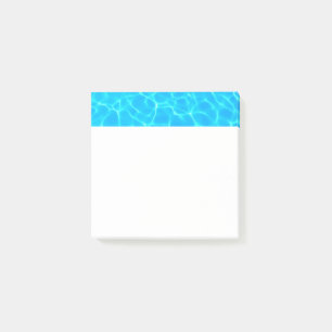 Shimmering Blue Pool Water Reflections Photo Post-it Notes