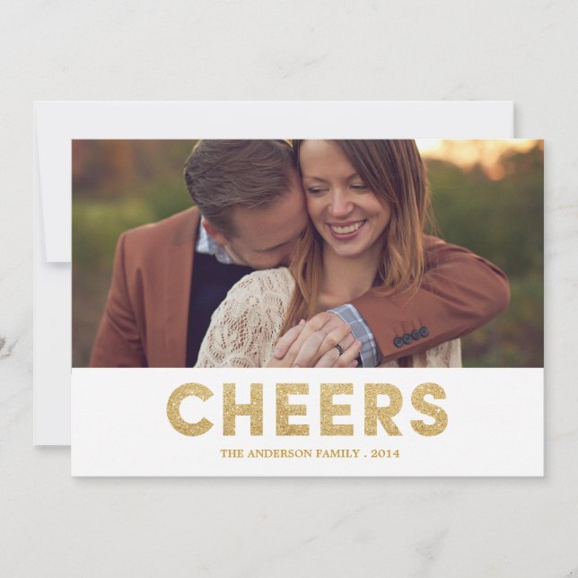 SHIMMERING CHEERS | CARTE PHOTO de vacances (Devant)