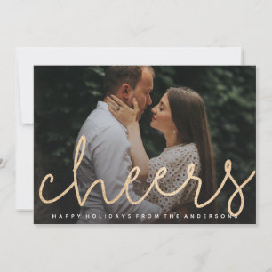 Shimmering Cheers Photo Card