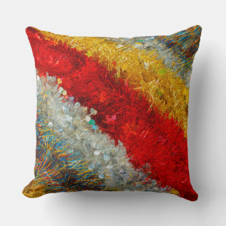 shimmering christmas  wires  on  Throw Pillow