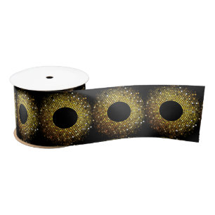 Shimmering Circle Lights Satin Ribbon