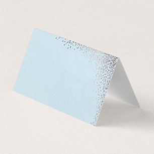 Shimmering confetti table place cards