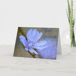 Shimmering Cornflower Thank You Card