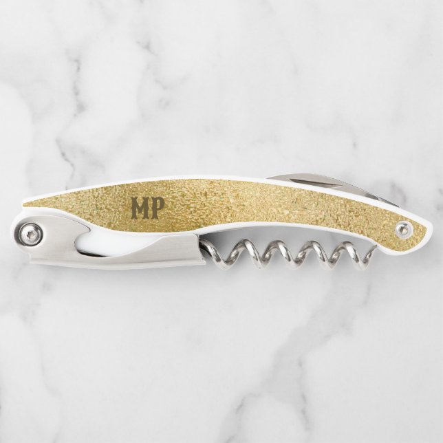 Shimmering g iridescent texture waiter's corkscrew (Front)