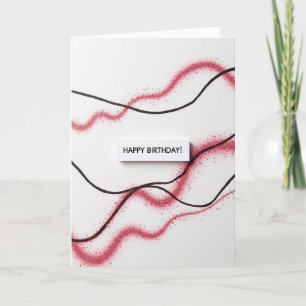 Shimmering Glitter Birthday Card
