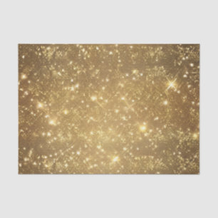 Shimmering Golden Glitter Tissue Paper