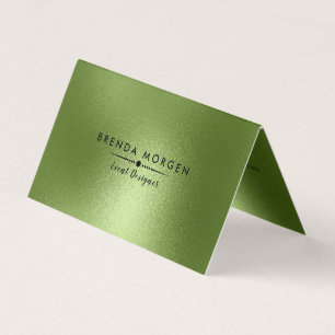 Shimmering Green Modern Background Business Card