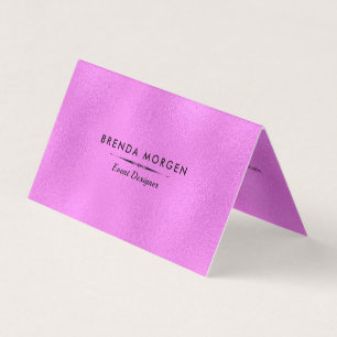 Shimmering Hot Pink Modern Background Business Card