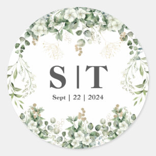Shimmering Leaves: Personalized Botanical Sticker