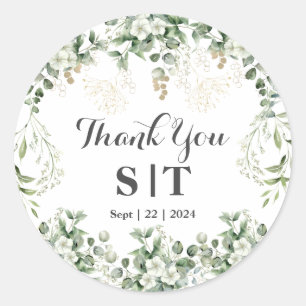 Shimmering Leaves: Personalized Botanical Sticker