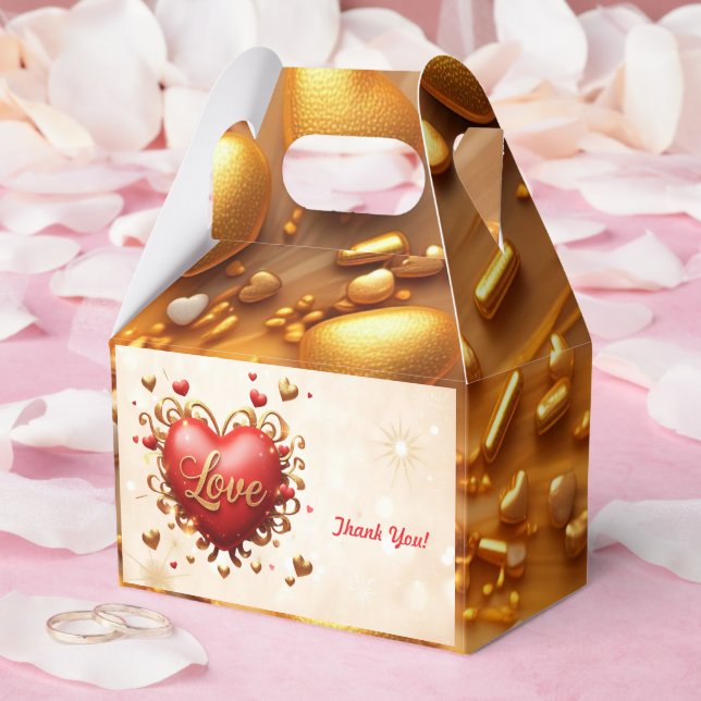 "Shimmering Love Spark" Favor Box (Wedding)