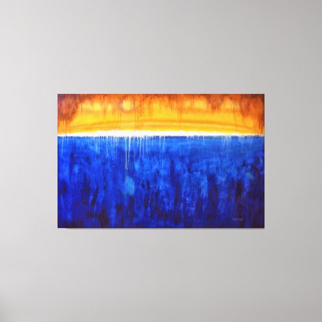 SHIMMERING LUMINESCENCE, Art Therapy Giclee Canvas Print (Front)