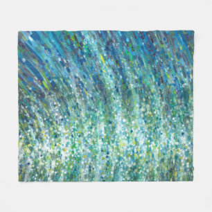 Shimmering Ocean Waves 30x 40 Fleece Beach Blanket