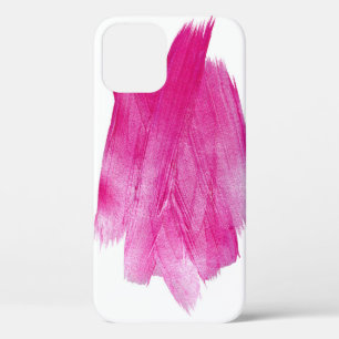 Shimmering Pink Foil: Watercolor Abstract iPhone 12 Case