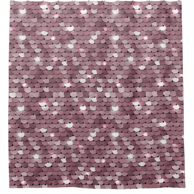 Shimmering Pink Sequined Fabric Texture (Front)