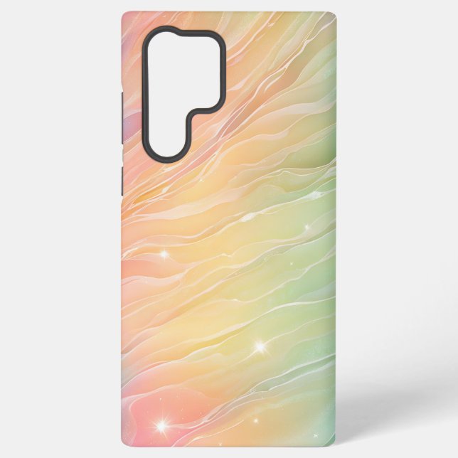 Shimmering Rainbow Aurora Gradient Phone Case (Back)