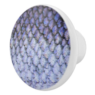 Shimmering Salmon Ceramic Knob