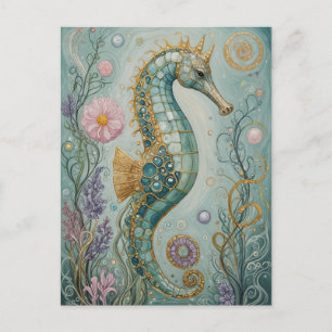Shimmering Seahorse Sanctuary Postcard