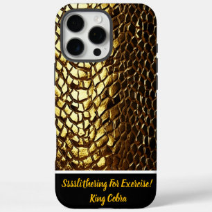 Shimmering snake skin patterns iPhone 16 pro max case