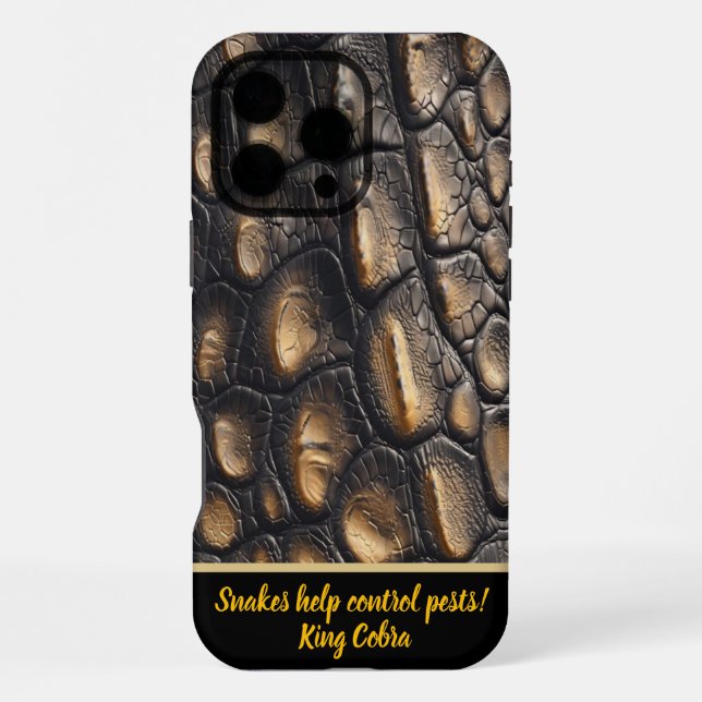 Shimmering snake skin patterns in light iPhone case (Back)