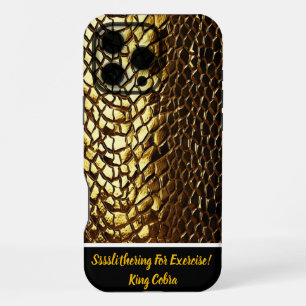 Shimmering snake skin patterns iPhone 16 pro max case