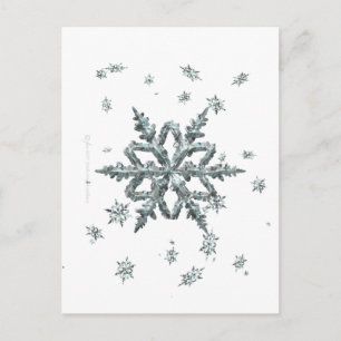 Shimmering Snowflake Postcard