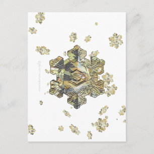 Shimmering Snowflake Postcard