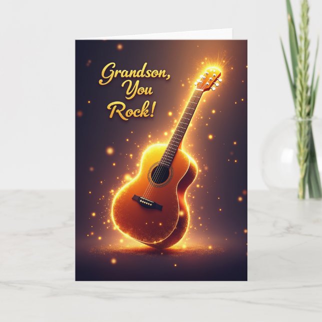 Shimmering Starburst Fathers Card (Front)