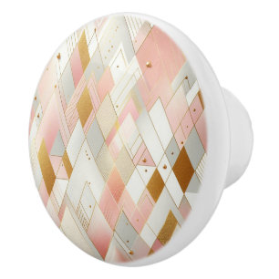 Shimmering Triangle Spectra Ceramic Knob