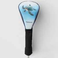 Shimmering Turquoise Sea Turtle | Coastal