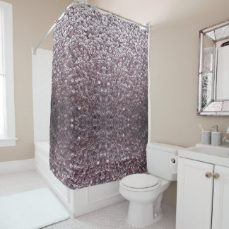 Shimmery Mauve Shower Curtain