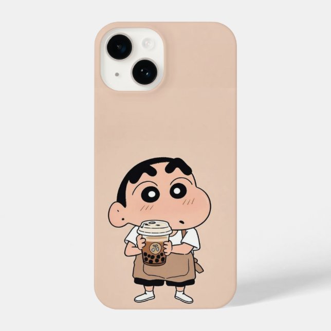Shin-chan Barista Bubble Tea iPhone Case (Back)