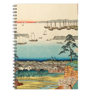 Shinagawa, Japan: Vintage Woodblock Print Notebook