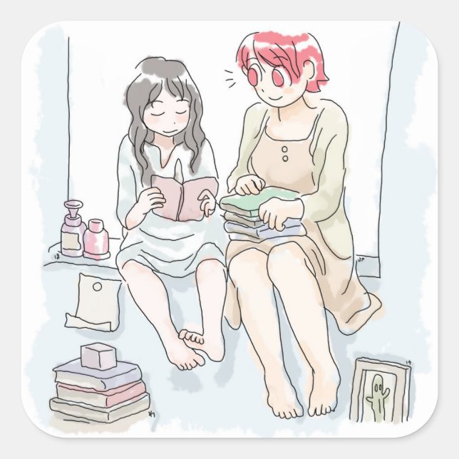 Shinai Samu Square Sticker (Front)