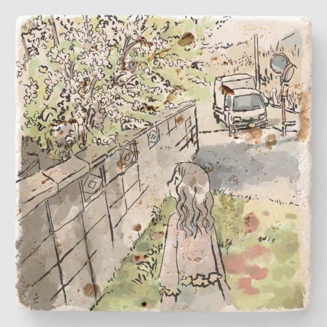 Shinaji Stone Coaster (Front)