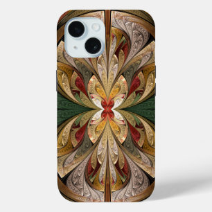 Shine and Rise Abstract Stained Glass iPhone 15 Case