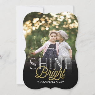 Shine Bright Holiday Photo Card